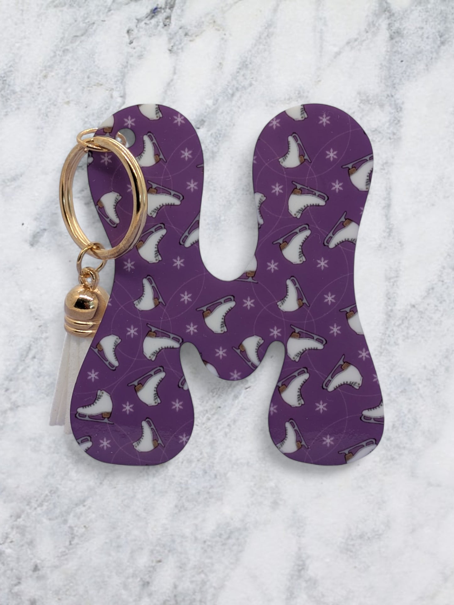 Acrylic initial keychain