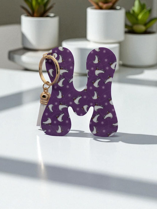 Acrylic initial keychain