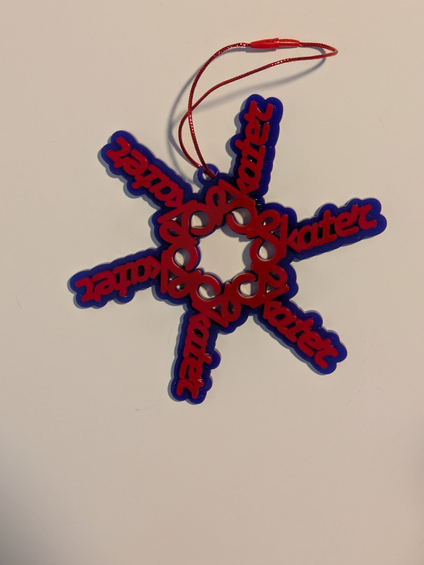 Skater Snowflake Ornament