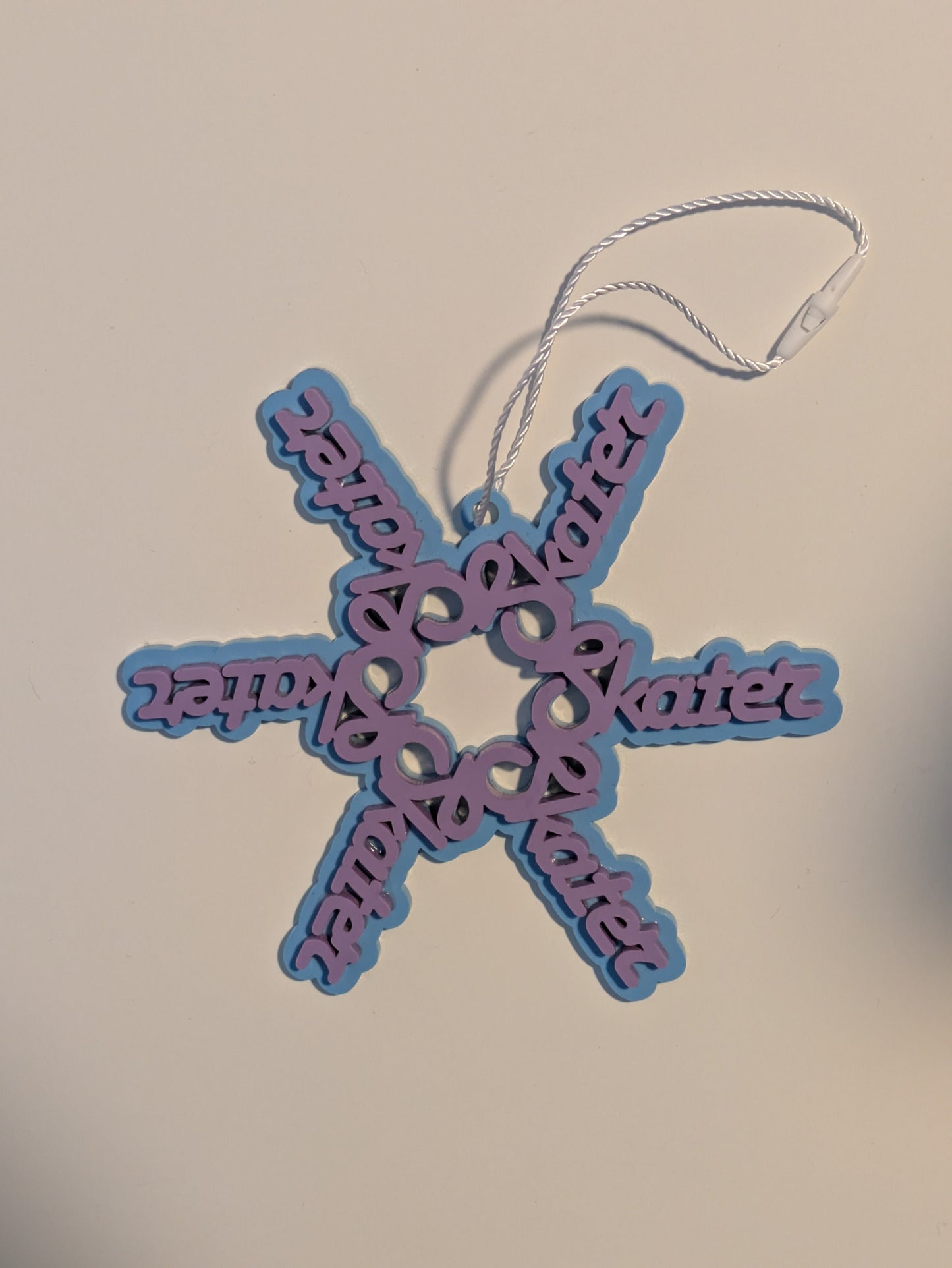 Skater Snowflake Ornament