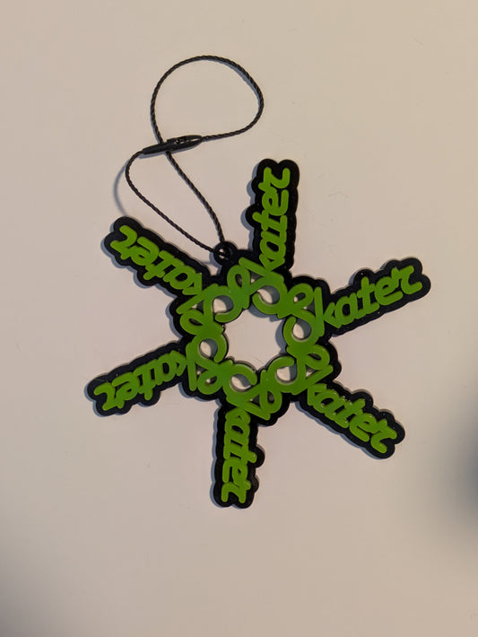 Skater Snowflake Ornament