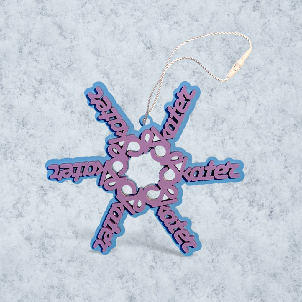 Figure Skater Acrylic 'Skater' Snowflake Ornament
