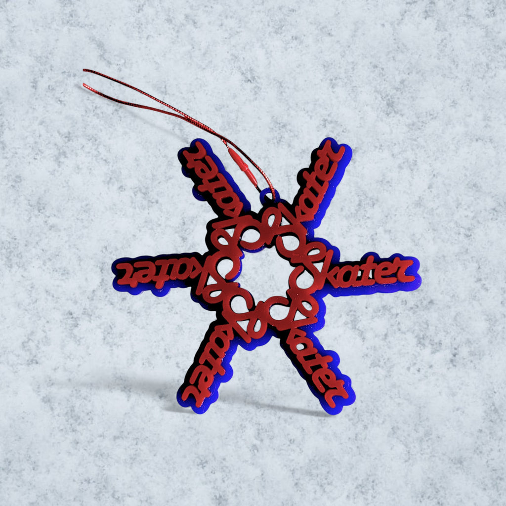 Figure Skater Acrylic 'Skater' Snowflake Ornament