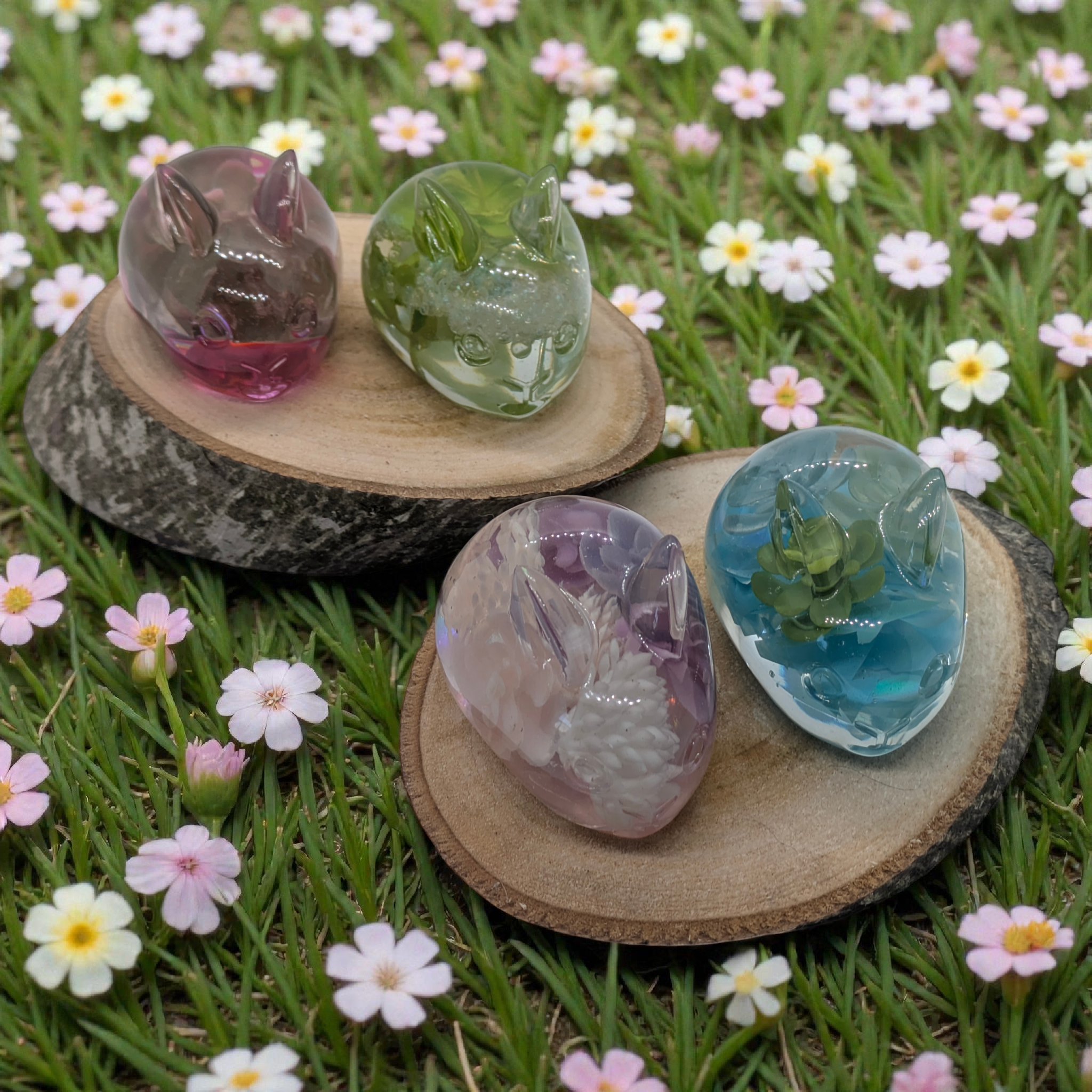 Nature-Inspired Floral Bunnies