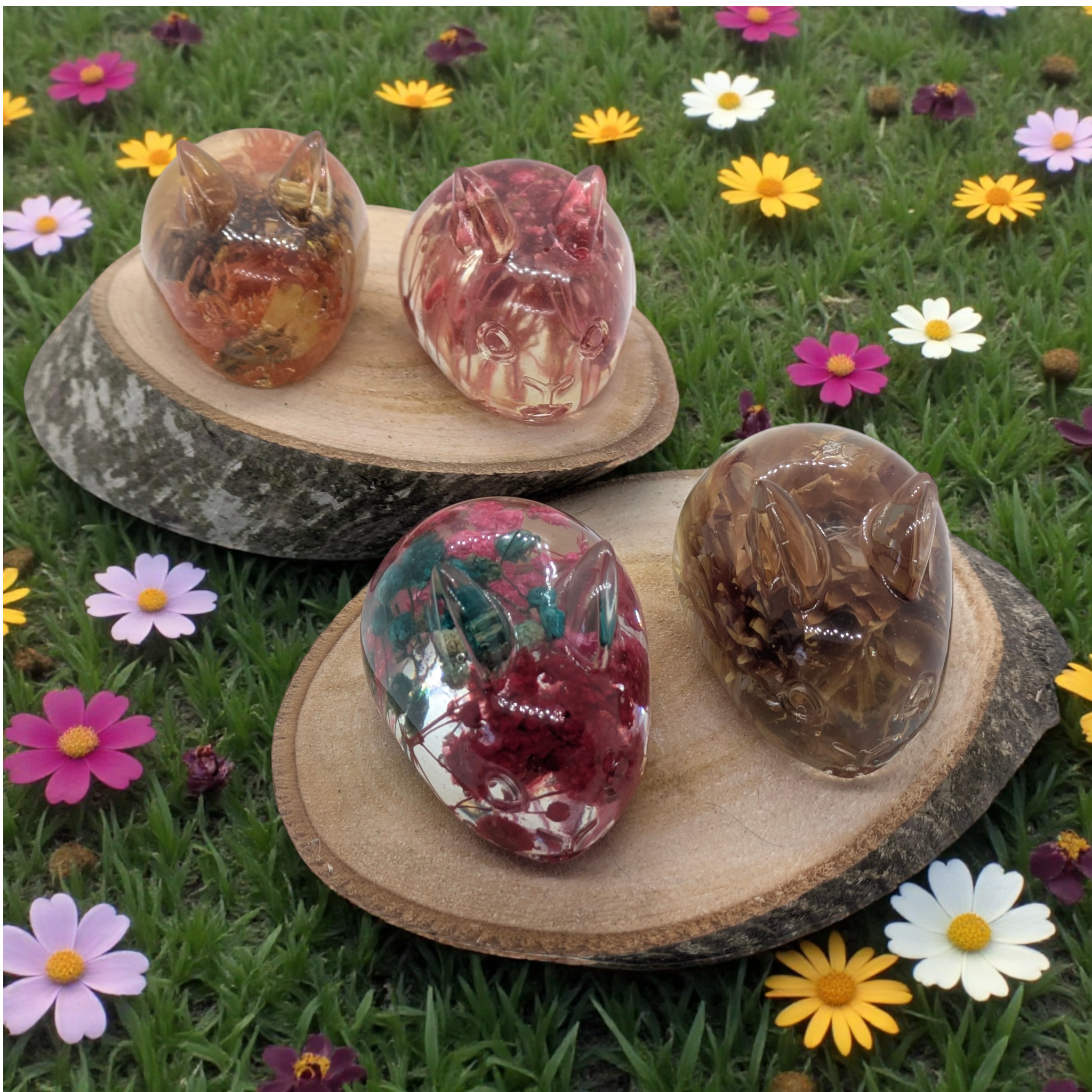 Nature-Inspired Floral Bunnies