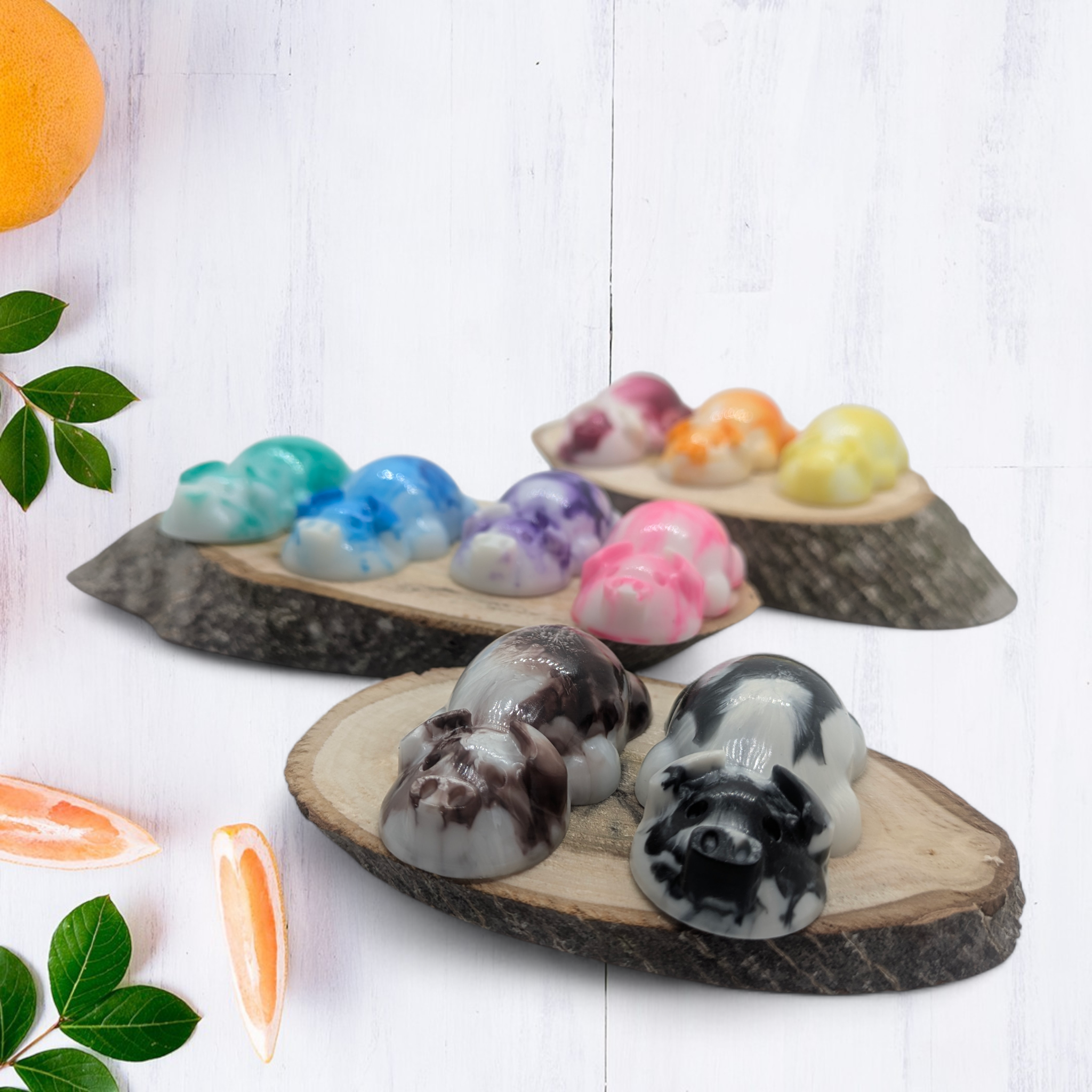 Resin Fruit Piggies