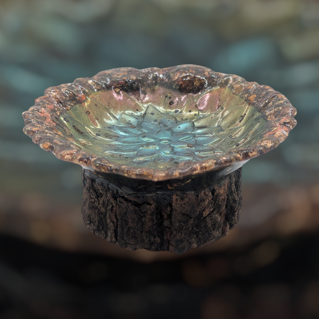 Resin Flower Dish