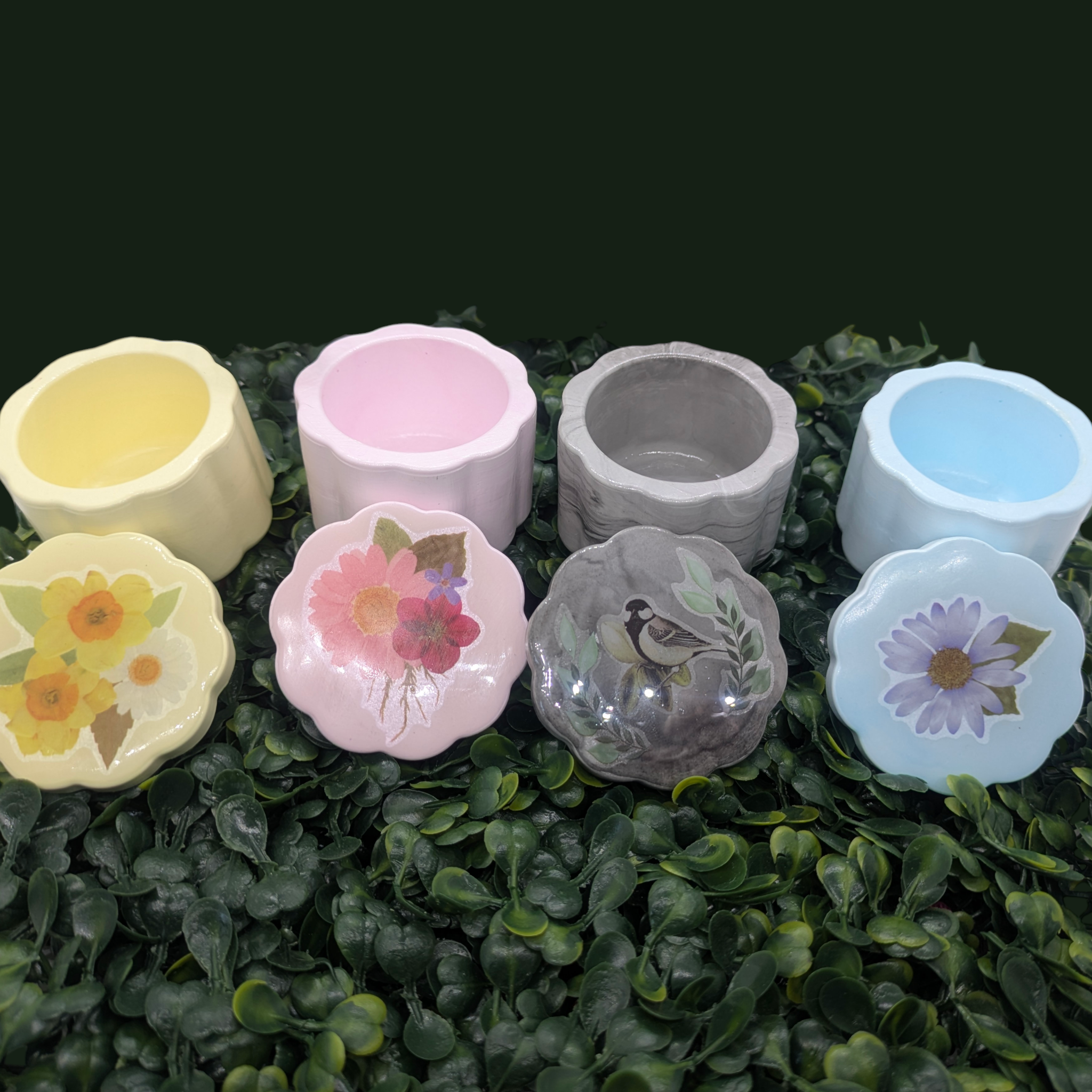 Floral Container with Lid