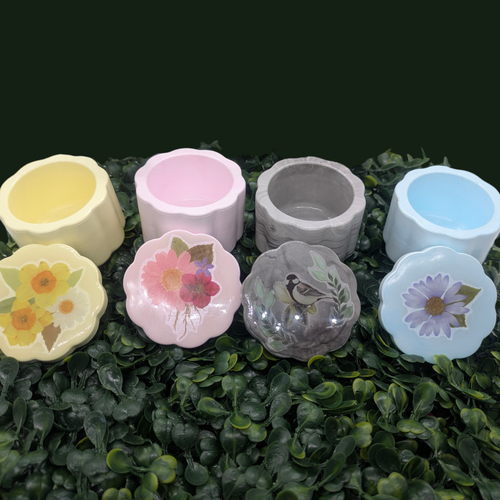 Floral Container with Lid