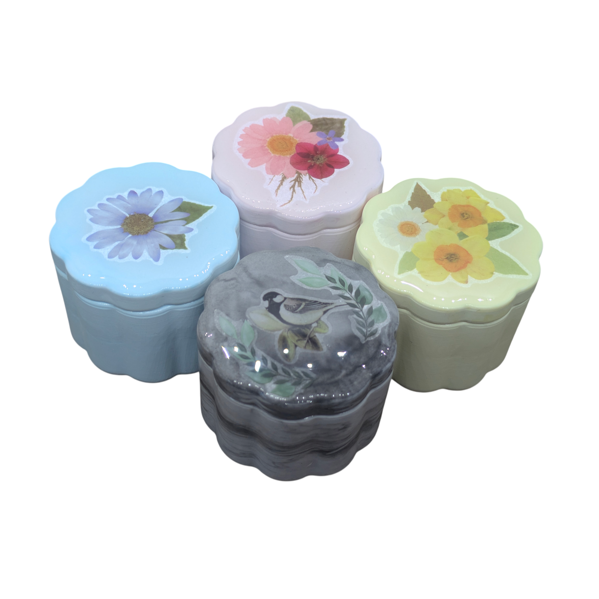 Floral Container with Lid