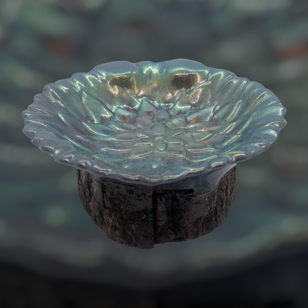 Resin Flower Dish