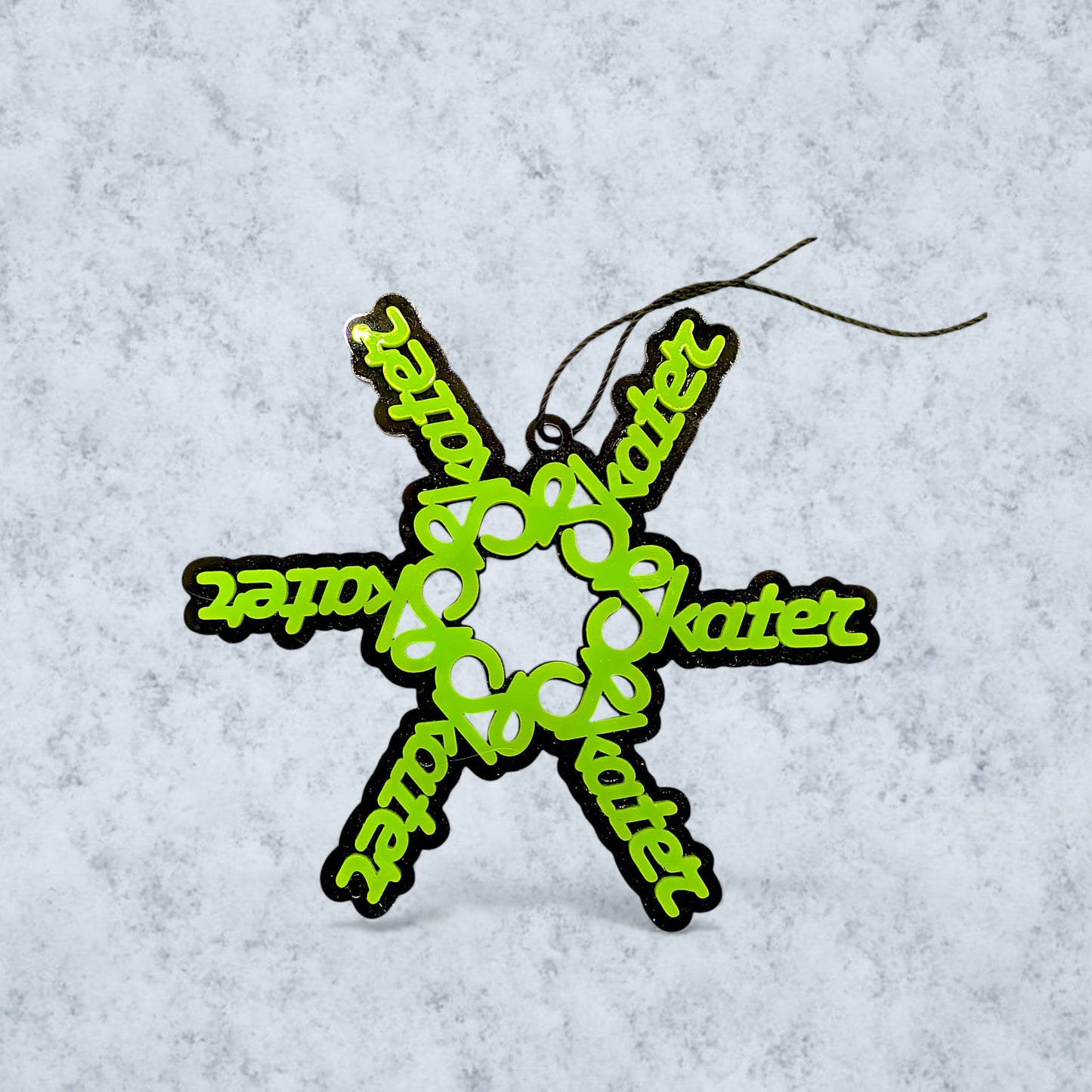 Skater Snowflake Ornament